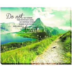 Advantus Leave A Trail 22 x 28 Inches Canvas Motivational Print MultiColored