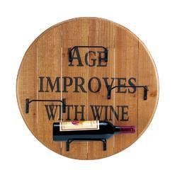 Aged Round Wine Wall Rack - 10018169