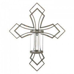 Contemporary Cross Candle Wall Sconce - 10018761
