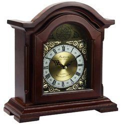 Bedford Clock Collection Redwood Mantel Clock with Chimes - BED6003