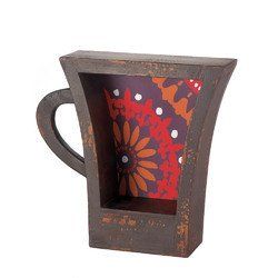 Dark Coffee Cup Shelf - 10017107