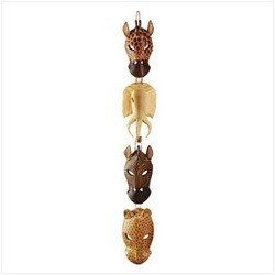 Animal Masks Wall Plaque - 34759