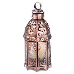 Copper Moroccan Candle Lamp - 13366