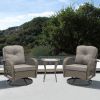 3pcs Outdoor Furniture Modern Wicker set - Grey