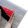 Valli Collection Modern Abstract Pattern Area Rug - Olefin Rug with Jute Backing for Hallway, Entryway, Bedroom, Living Room - Red - 8' x 10'